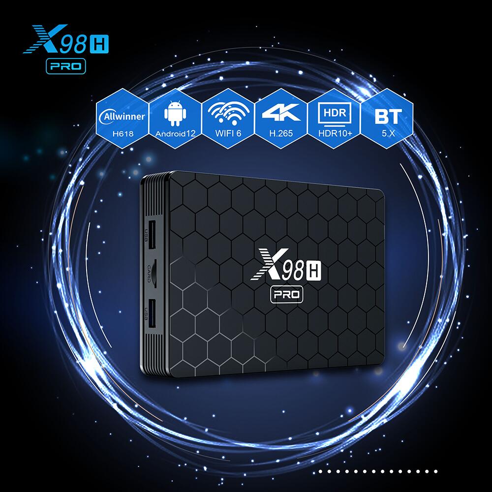 X98H Pro Allwinner H618 streaming player: Customized Entertainment from China