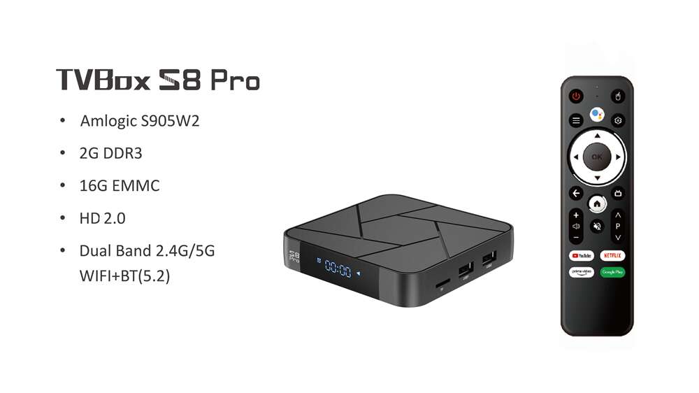 S8 Pro Amlogic S905W2 IPTV box: from China Original Manufacturer